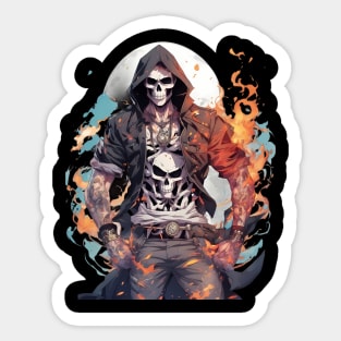 Anime Grim Reaper Sticker